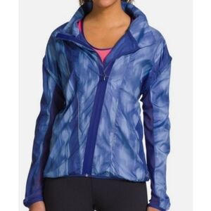 Womens Under Armour Jacket Size SM/P Blue Warm Up Jacket All Season Athletic